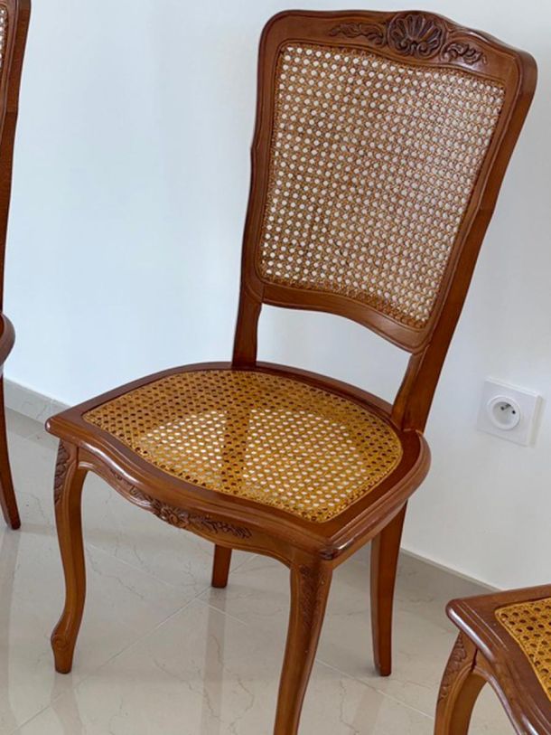 Chaise cannée en rotin