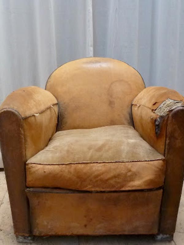 Rénovation fauteuil cuir